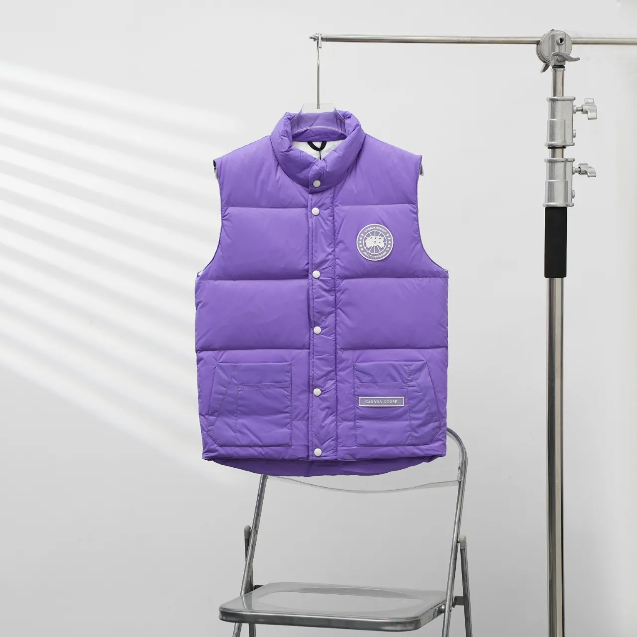 P400 CANADA GOOSE丨Canada Goose Glacier Stand Collar Down Vest Color: Taro Purple Size: XS-XXL